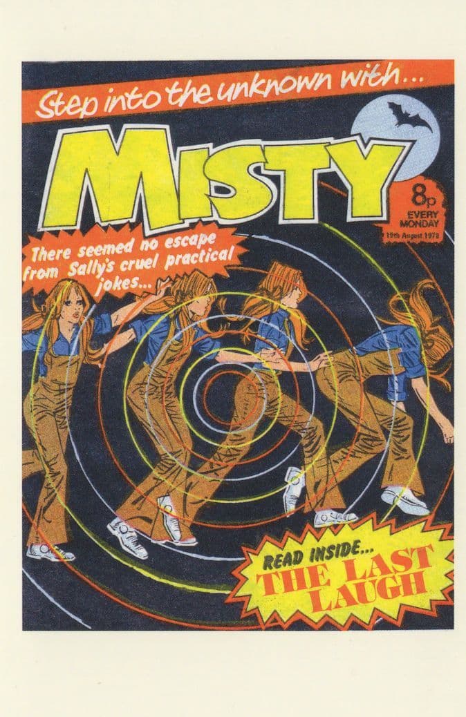 Misty Hypnosis Practical Horror Joke 1970s Girls Comic Book Postcard