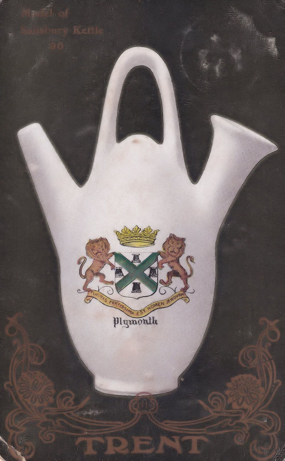 Model Of Salisbury Kettle Pottery Trent Postcard