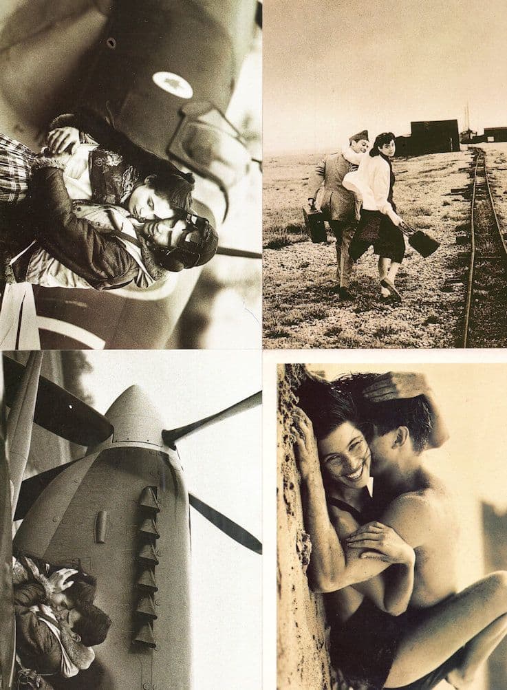 Models Making Love In Plane Cockpit 4x Real Photo 1980s Postcard s