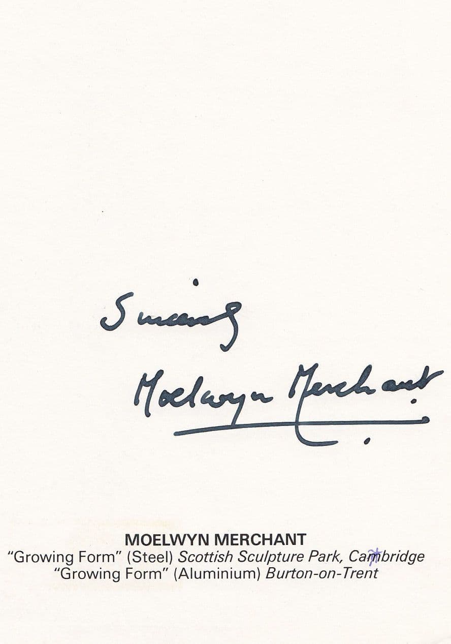 Moelwyn Merchant Welsh Poet Author Hand Signed Official Photo