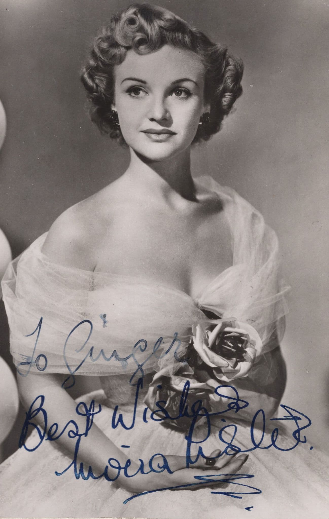 Moira Lister Hollywood Actress Hand Signed Photo