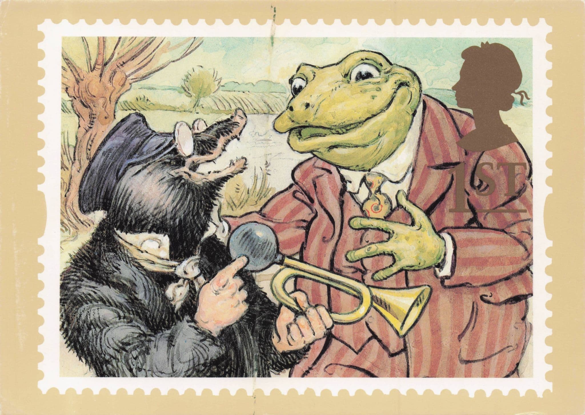 Mole & Mr Toad The Wind In The Willows Book Stunning Postcard