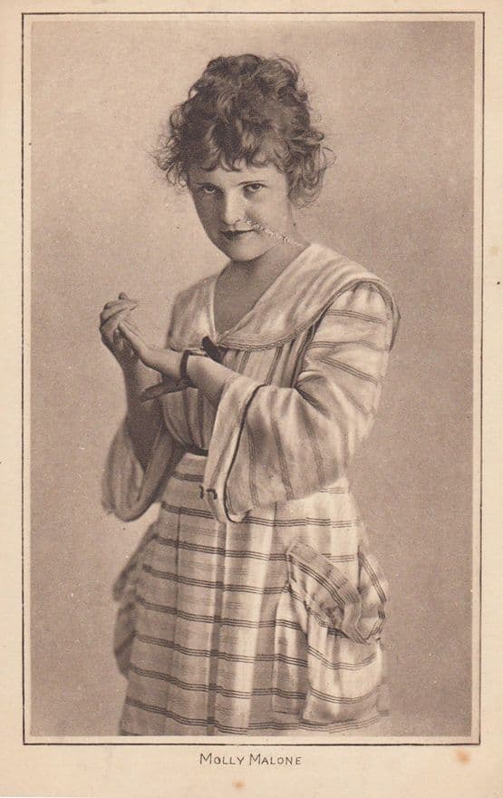 Molly Malone Silent Movie Actress Antique Postcard
