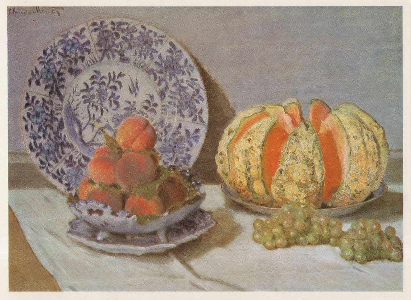 Monet Still Life Rare Portugal Art Gallery Painting Postcard