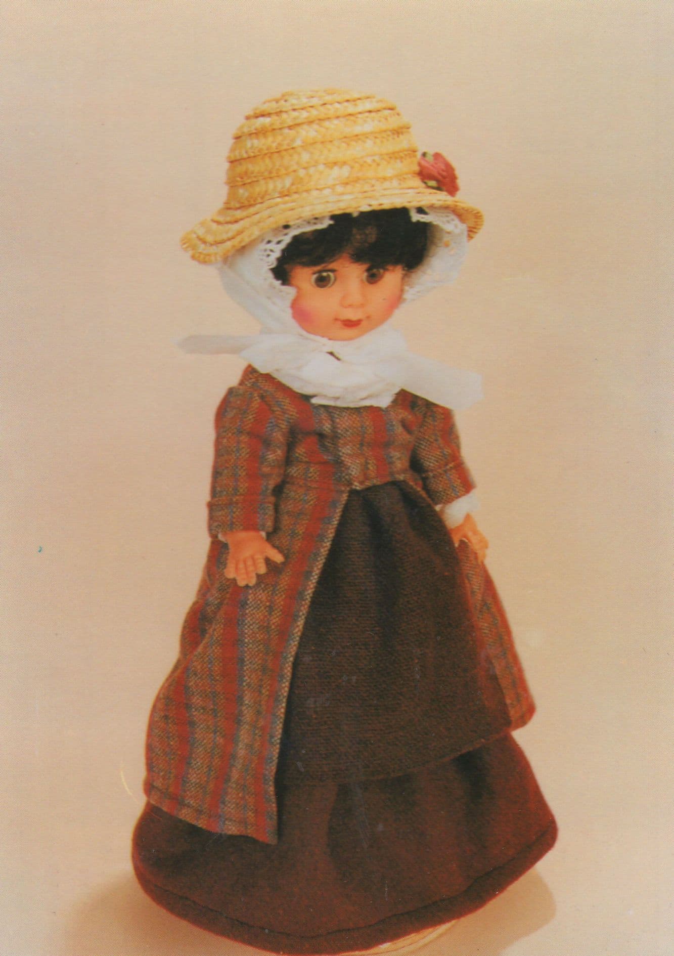 Monmouth 19th Century Welsh Toy Dairymaid Doll Postcard