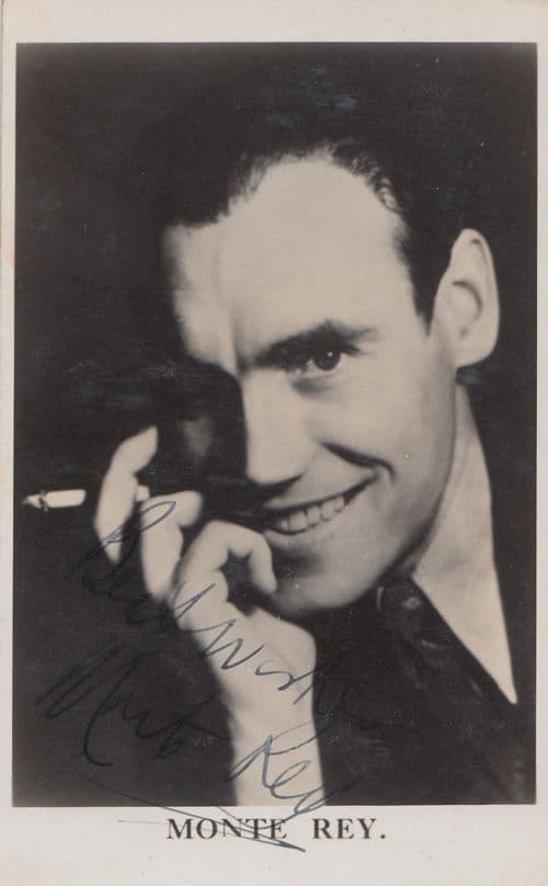 Monte Rey Hand Signed Photo Postcard