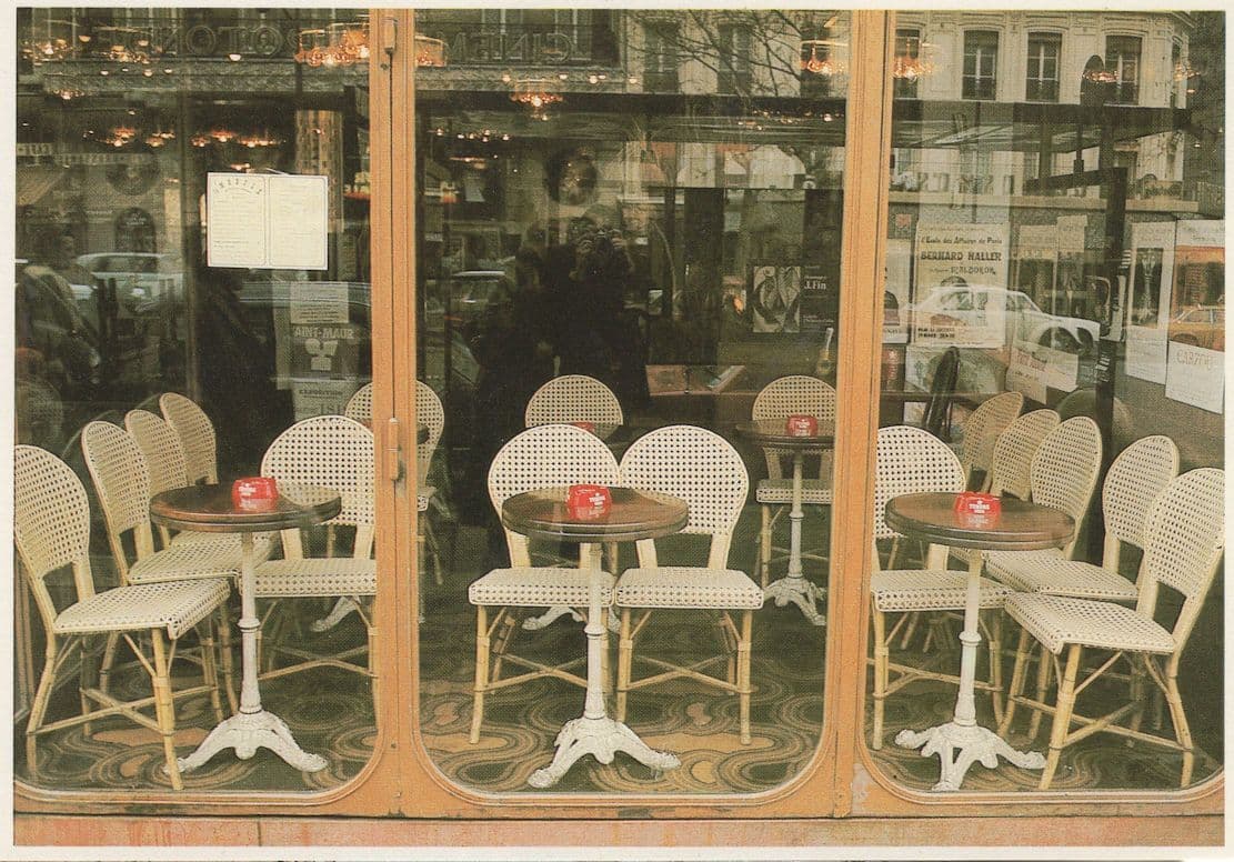 Montparnasse Cafe Restaurant Reflections Rare French Postcard