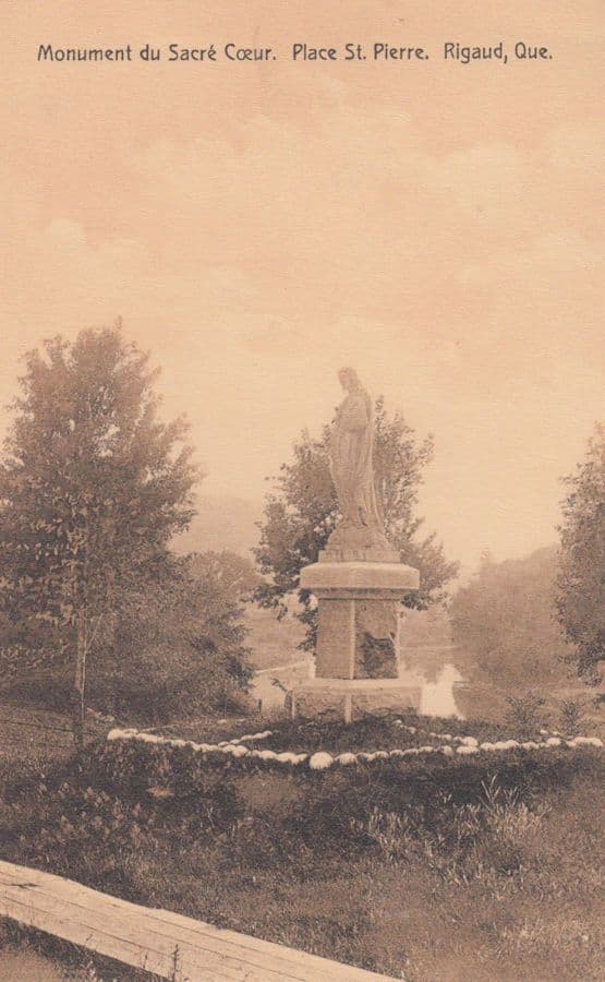 Monument de Sacre Coeur Roman Catholic Paris Statue Antique Postcard