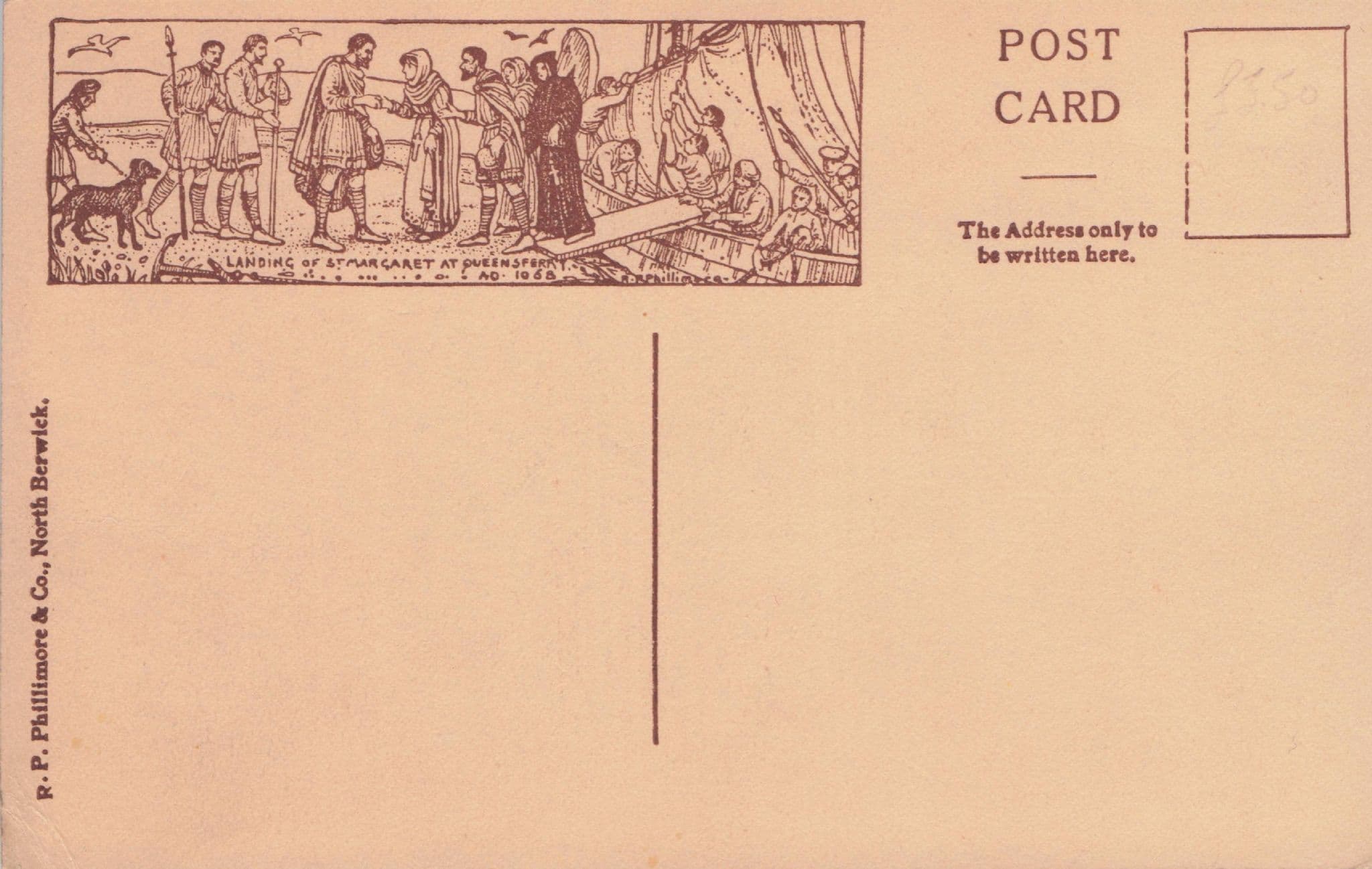 Morocco Land Moor Statue Canongate Edinburgh Phillimore Old Postcard