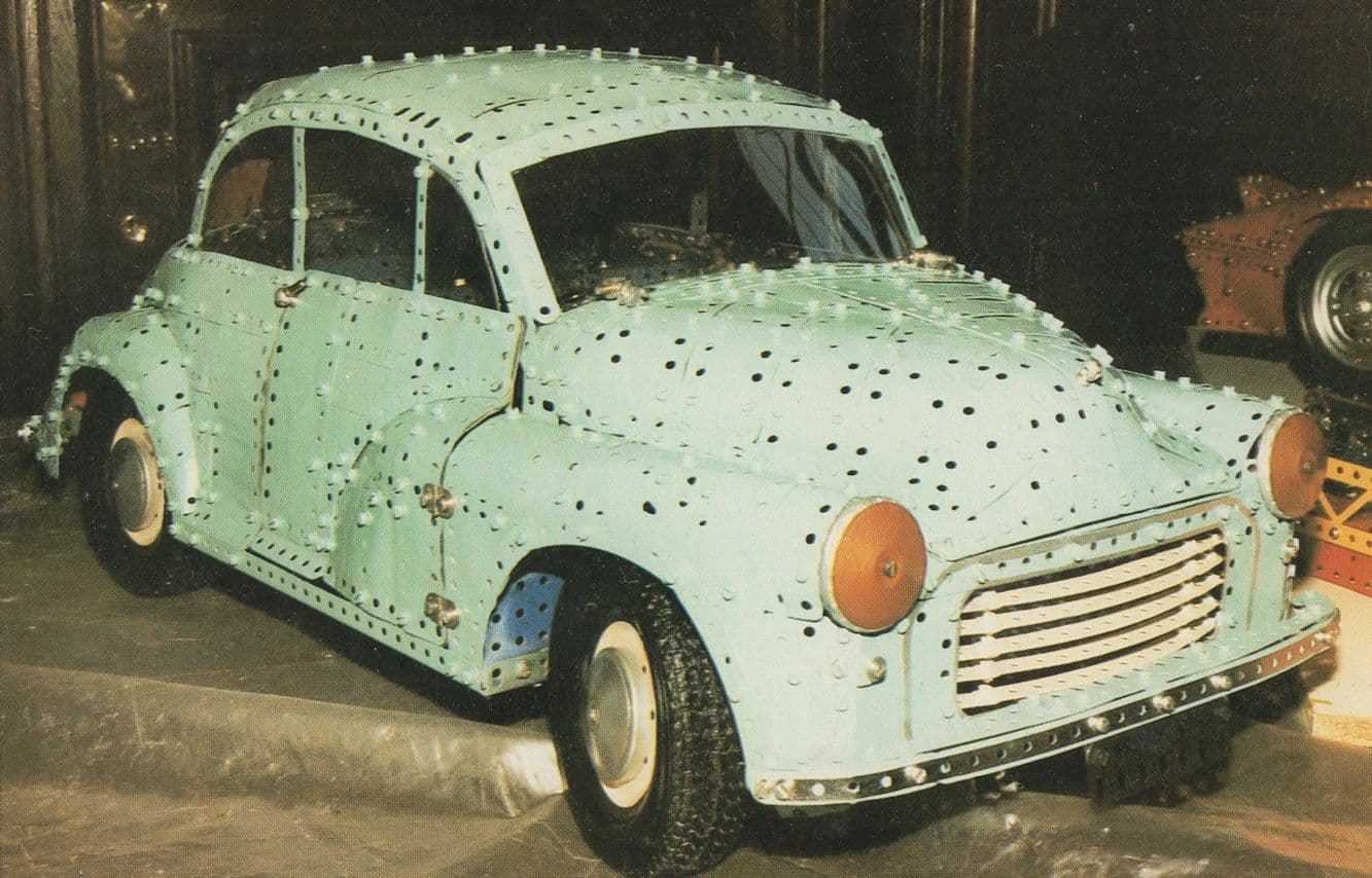 Morris Minor Vintage Classic Car by Bob Booker Postcard
