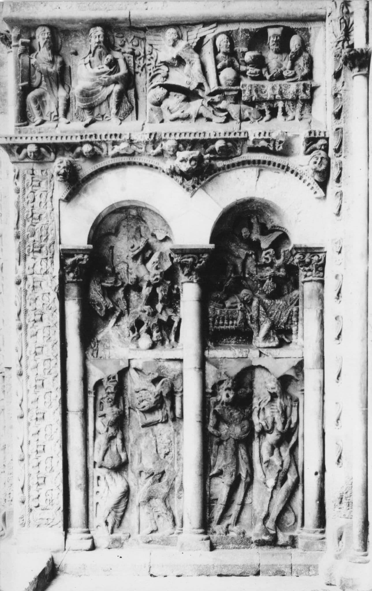 Mossaic L'Avarice Parabole De Lazare Basilica Statue RPC Postcard