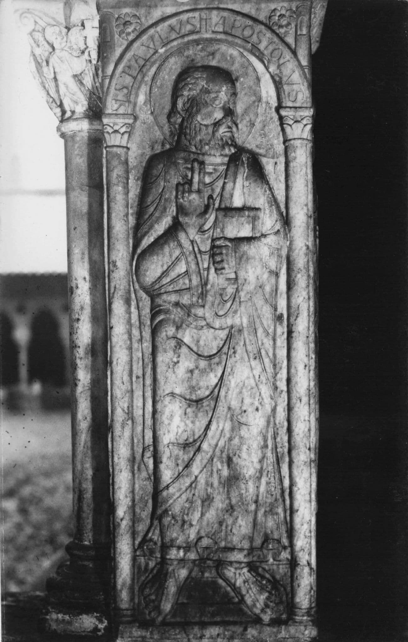 Mossaic Saint Paul Statue St Pierre Basilica Statue RPC Postcard