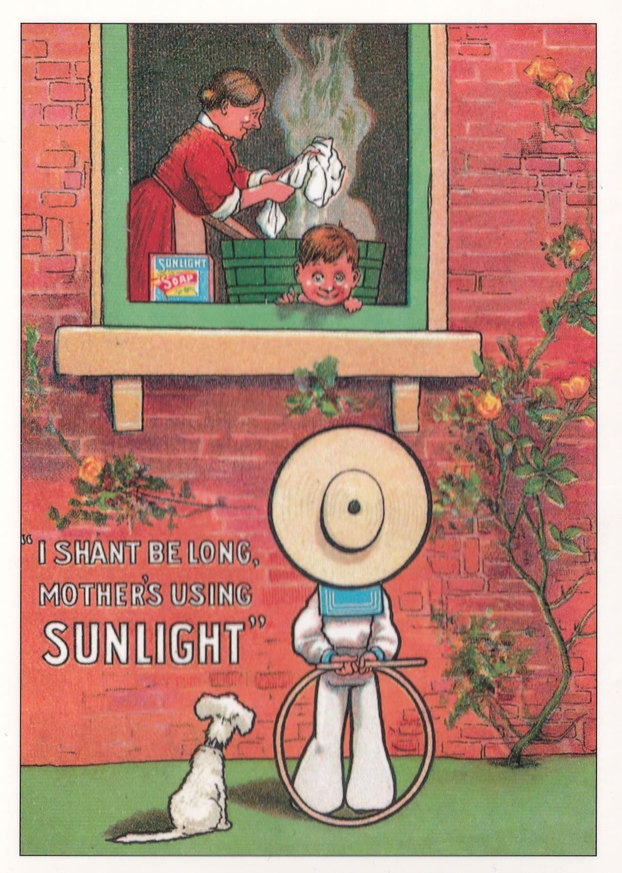 Mothers Using Sunlight Soap 2x Advertising Postcard s