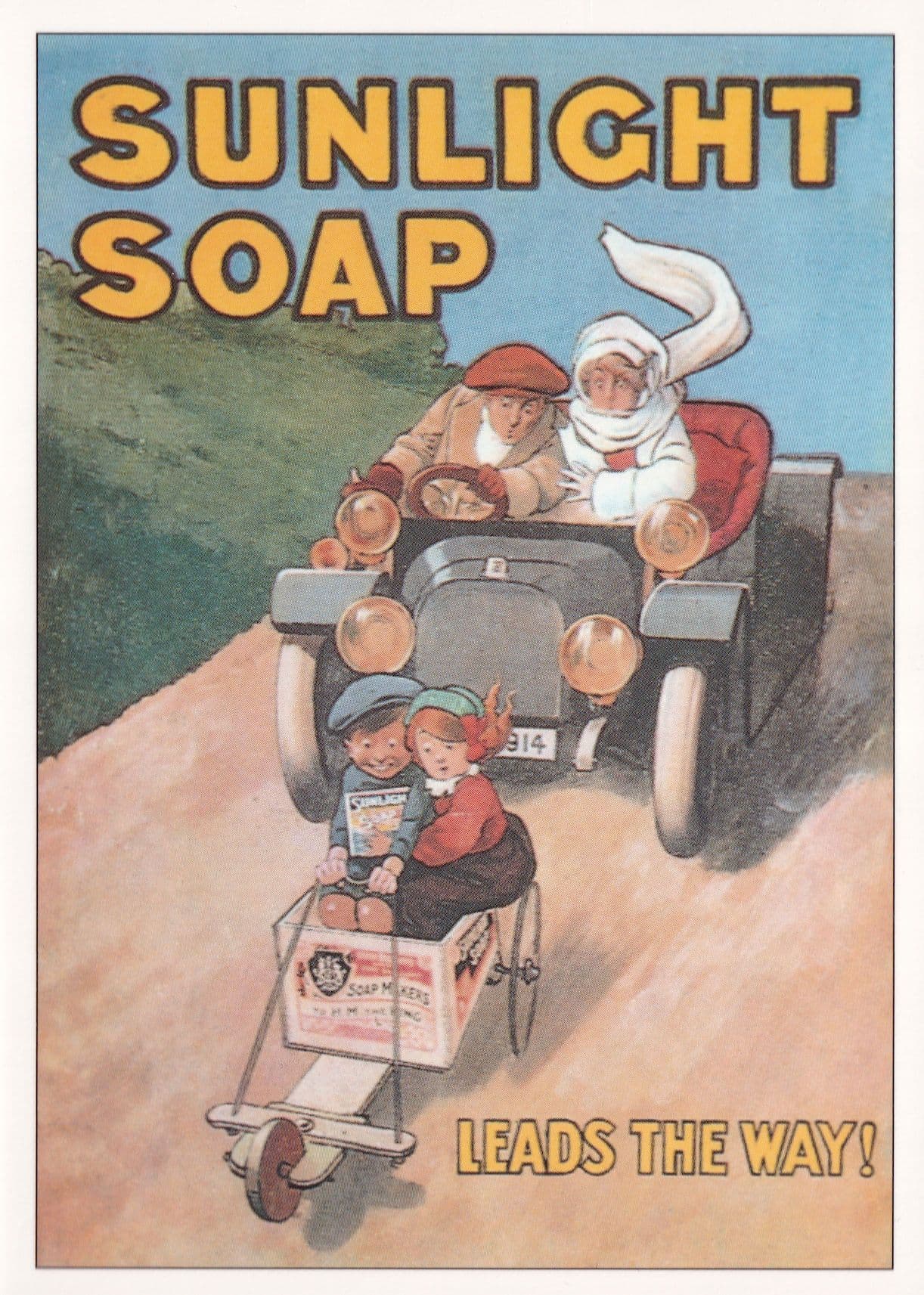 Mothers Using Sunlight Soap 2x Advertising Postcard s