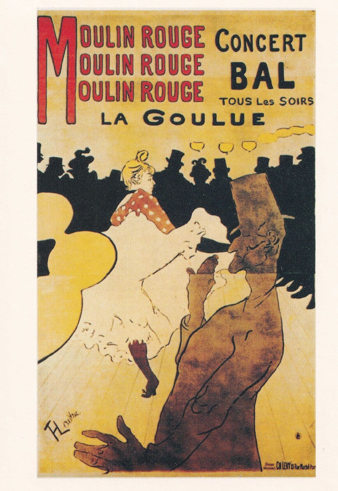 Moulin Rouge Victorian Theatre Show Poster French Postcard