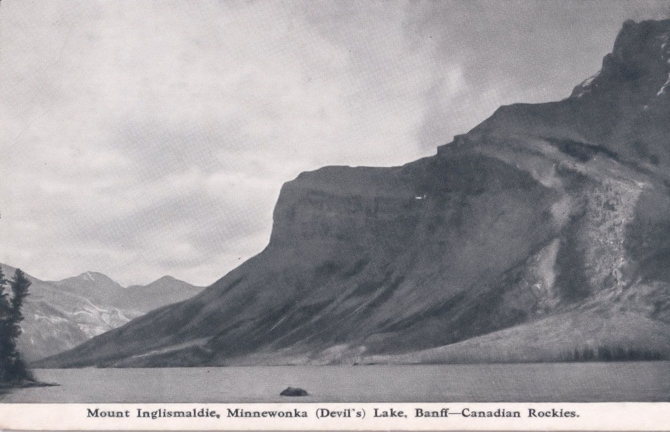 Mount Inglismaldie Devils Lake Canada Postcard