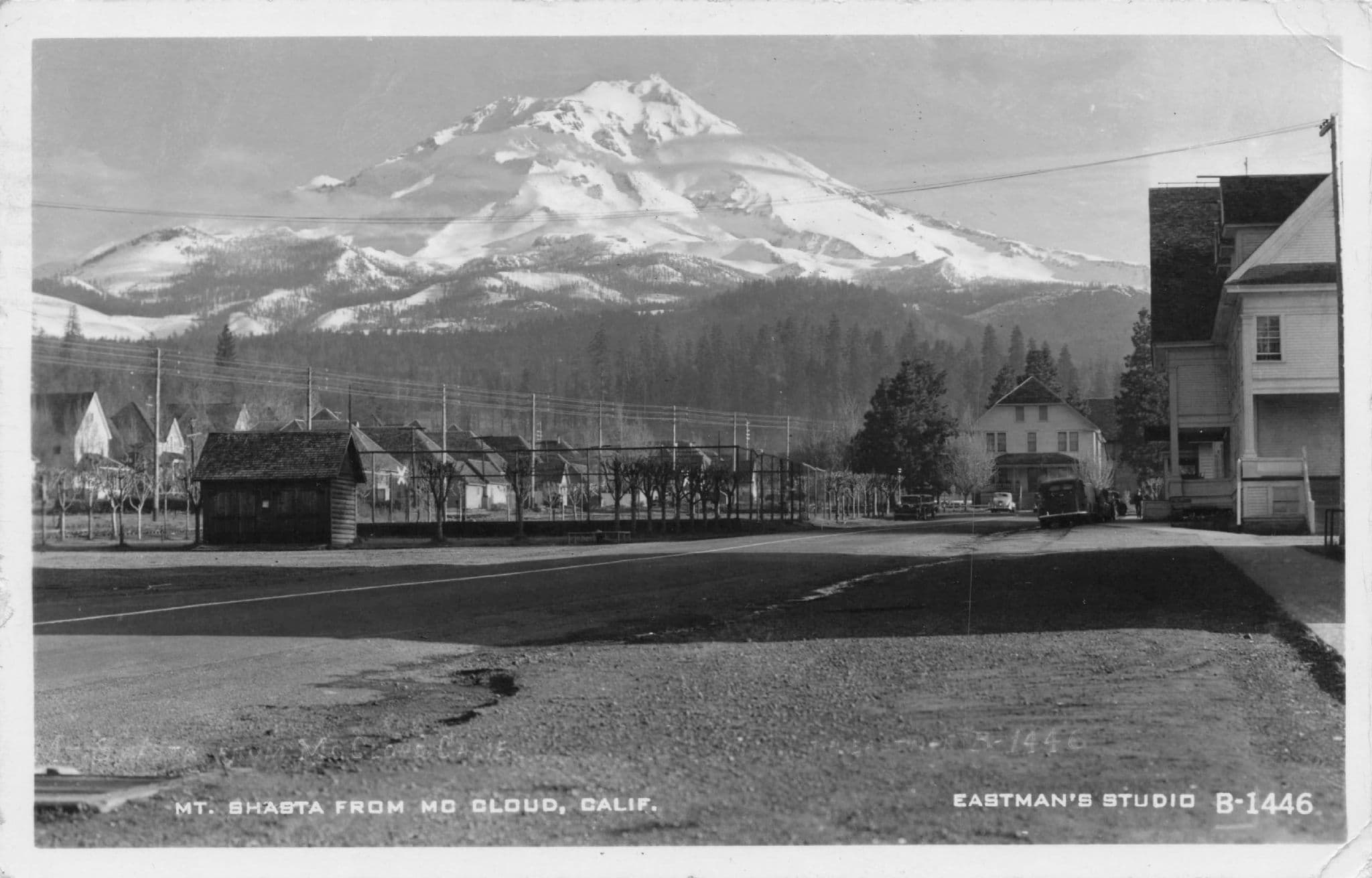 Mount Shashta from MC Cloud California USA Postmark RPC Postcard