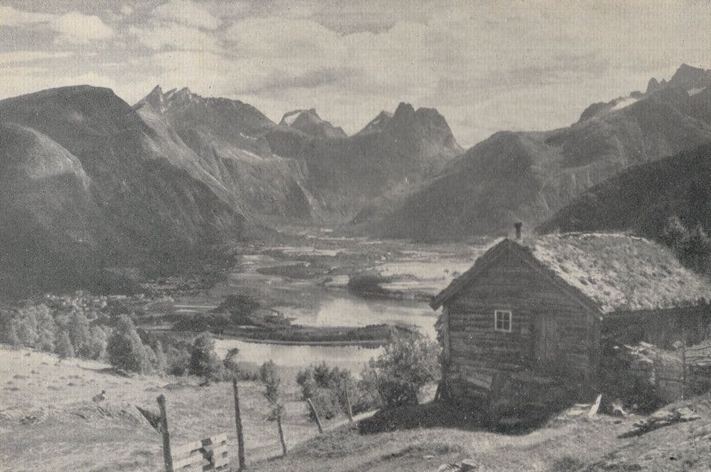 Mountain House at Andalsnes Romsdal Norway Real Photo Postcard