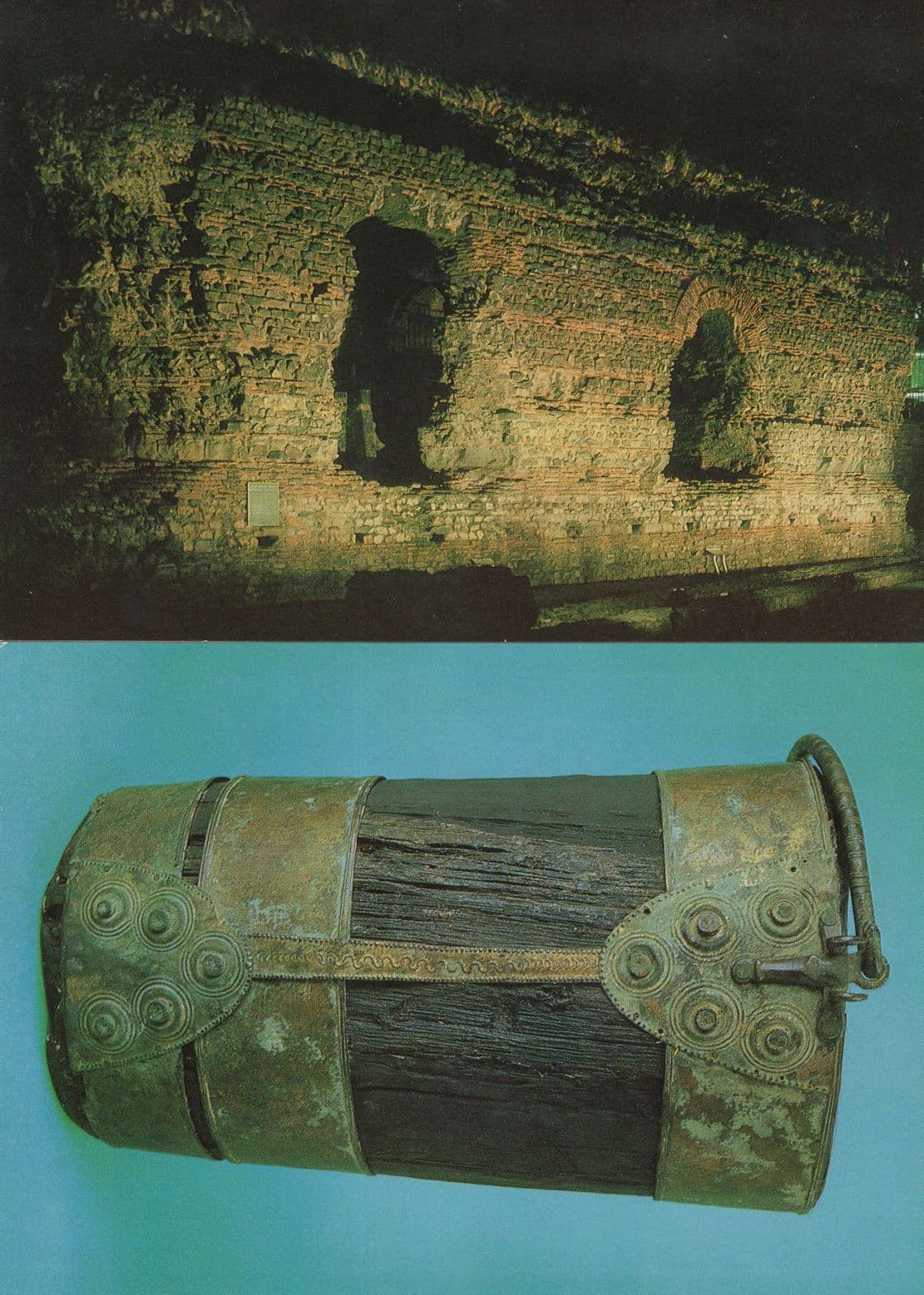 Mountsorrel Bucket Roman Baths 4th Century AD Leicester 2x Postcard