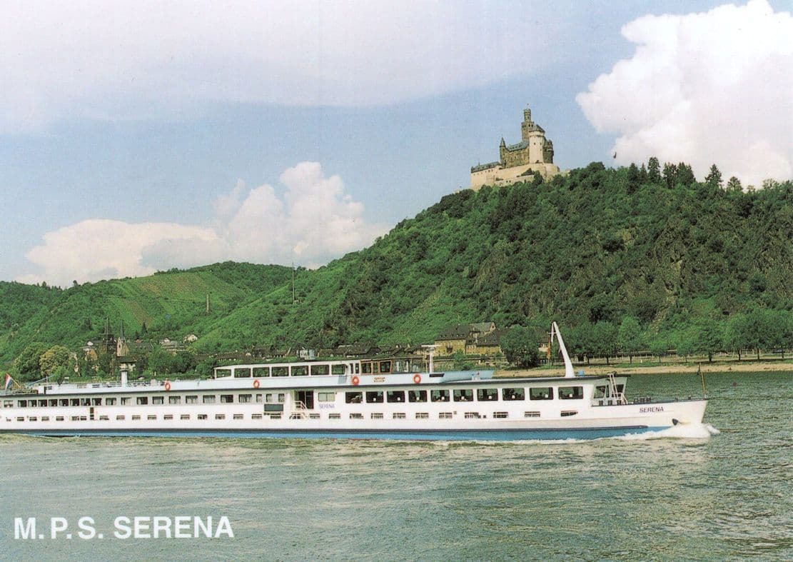 MPS Serena Boonstra River Line Rare Dutch Cruise Ship Postcard