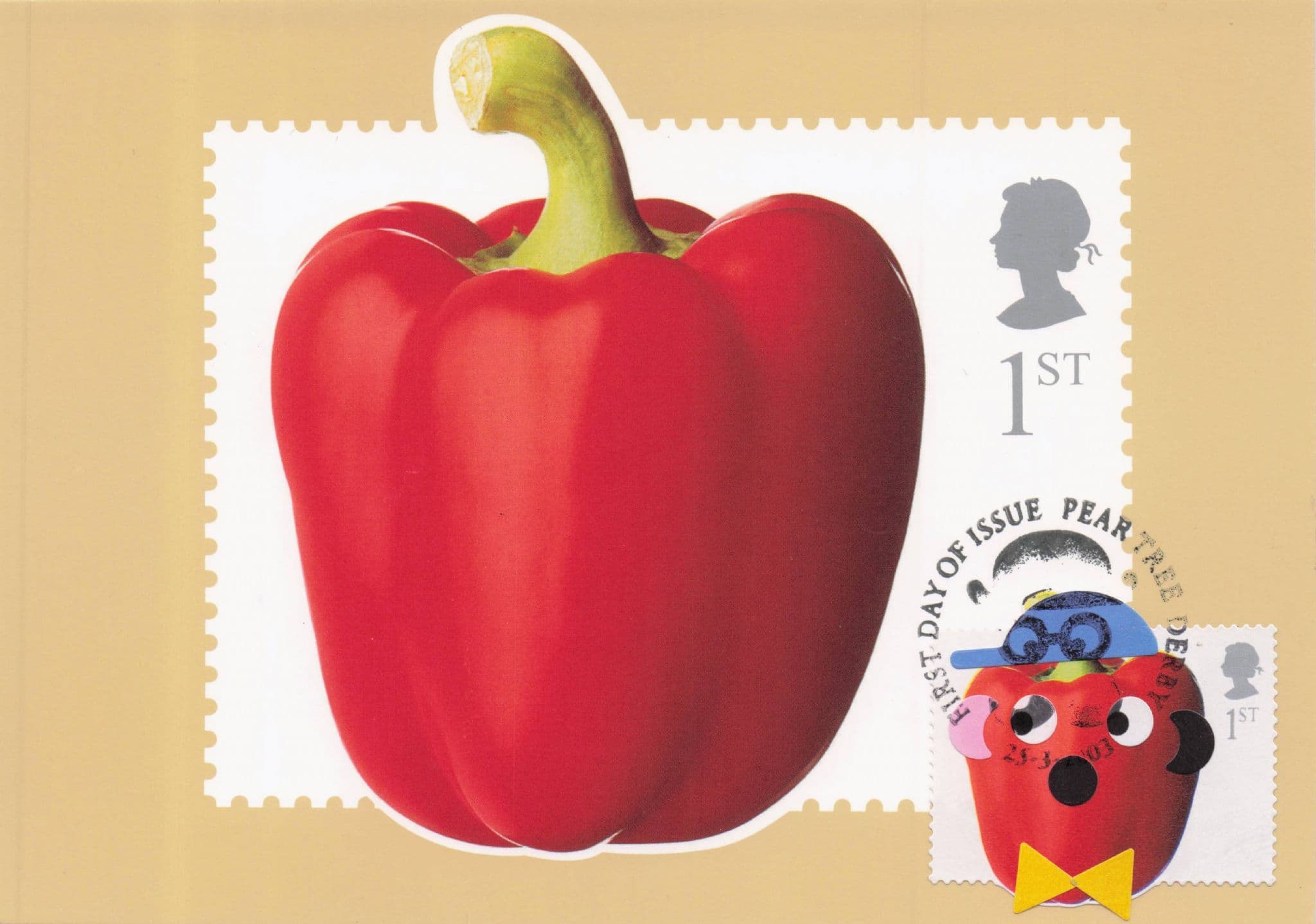 Mr Red Pepper Spice Man Comic Vegetable Royal Mail FDC Postcard