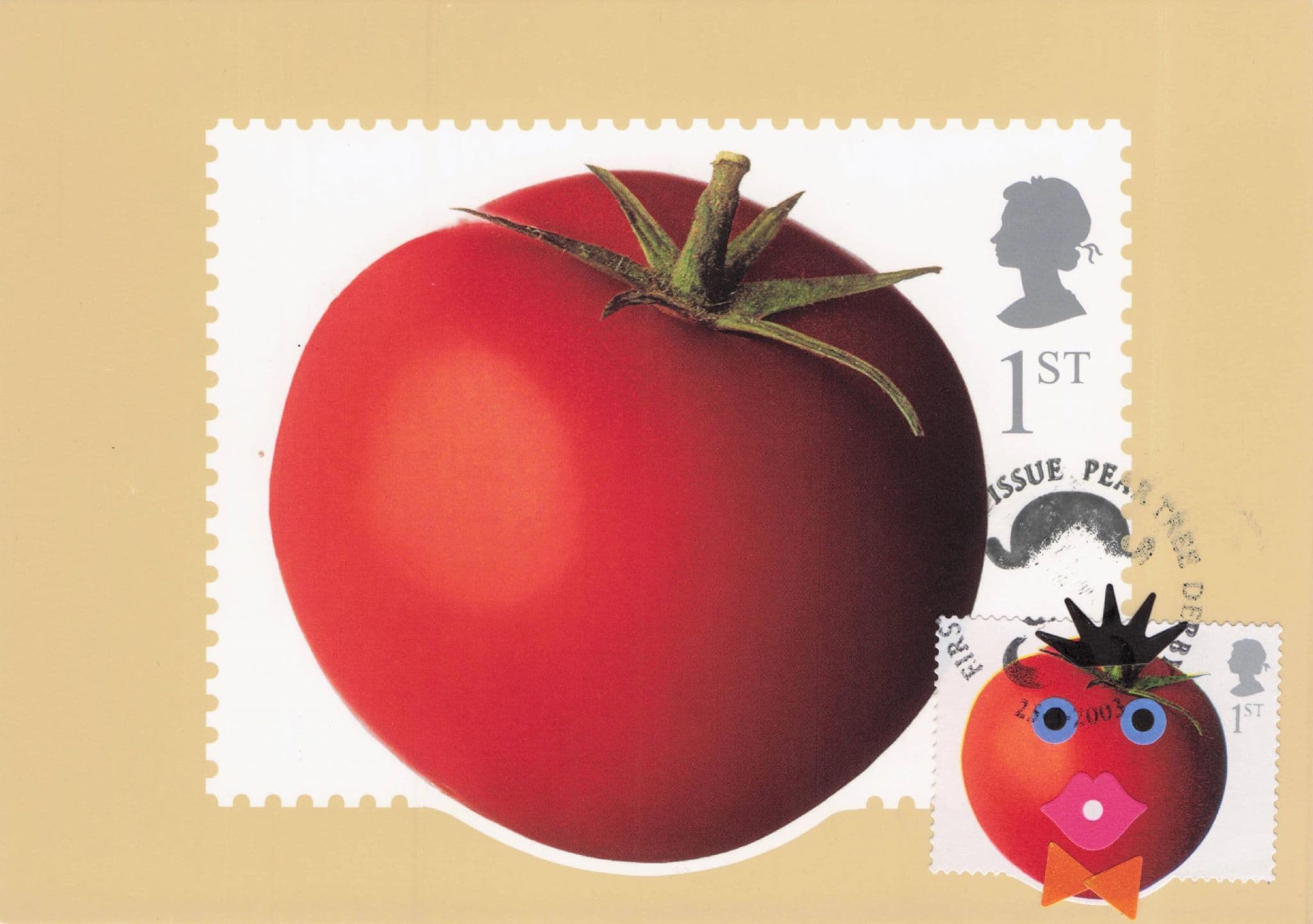 Mr Tomato Man Comic Vegetable Royal Mail FDC Postcard