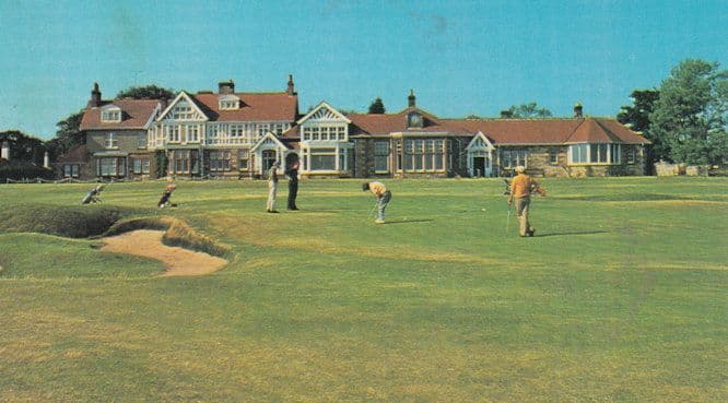 Muirfield Golf Course Scottish Putting Green Gullane 1970s Postcard