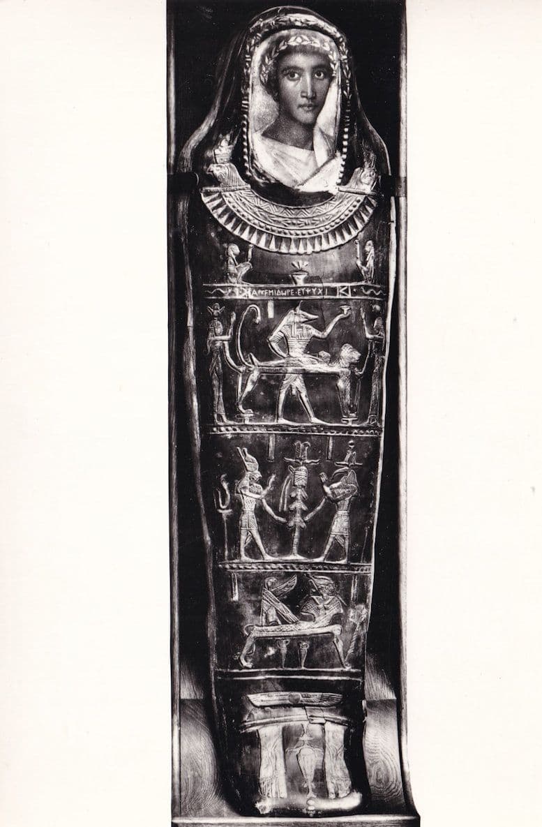 Mummy Case Of Artemidorus From Hawara British Museum Postcard