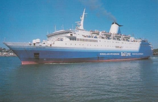 Munster Irish Ferry Ship Rosslare Pembroke Dock Route Postcard