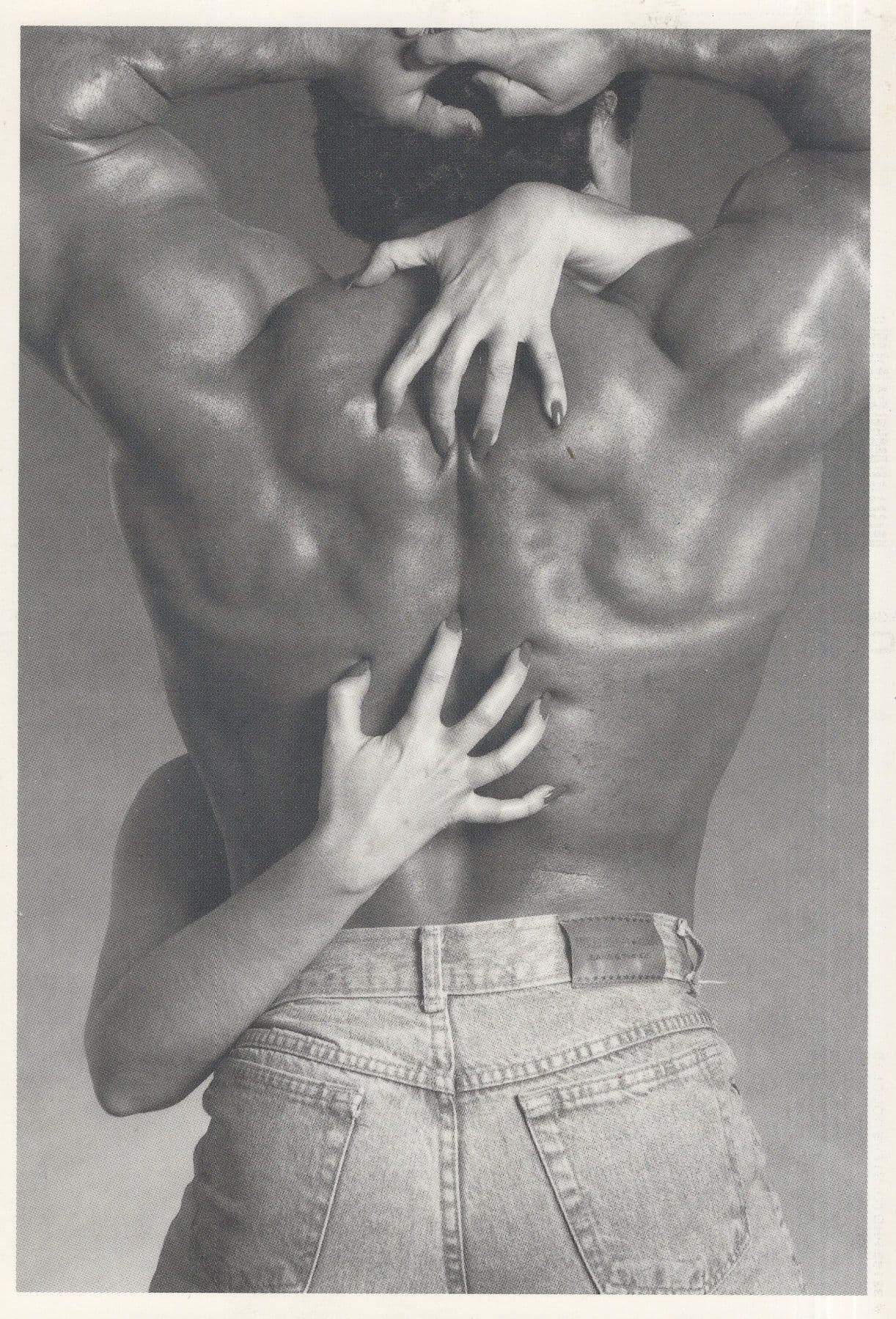 Muscle Man Strongman Love Embrace Gay LGBT Interest Postcard