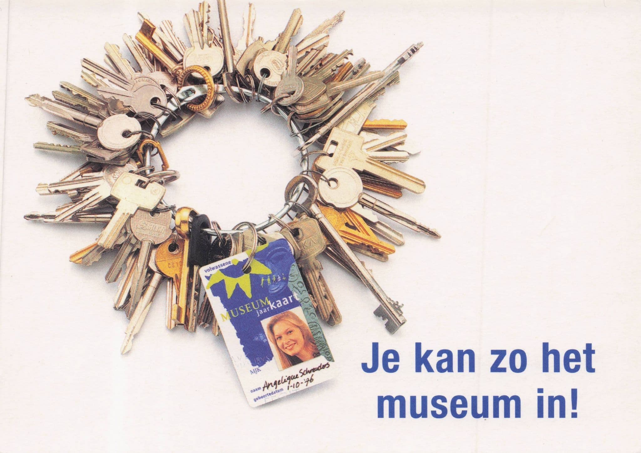 Museumkaart Dutch Museum Free Entrance Card Advertising Postcard