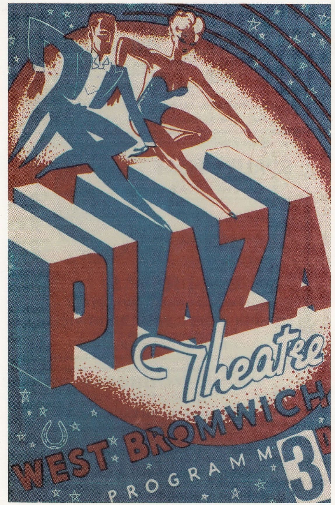 Musical Variety Fred Astaire Style Dancing Plaza West Bromwich Theatre Poster Postcard