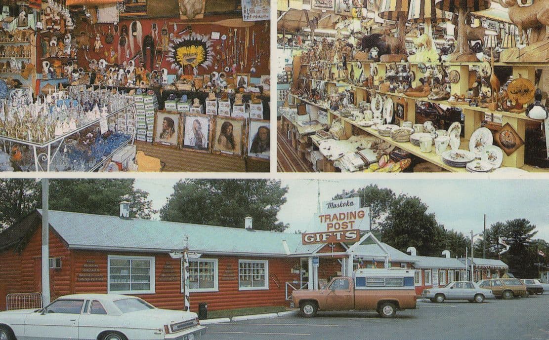 Muskoka Trading Post Shop Canadian Crafts Store Postcard