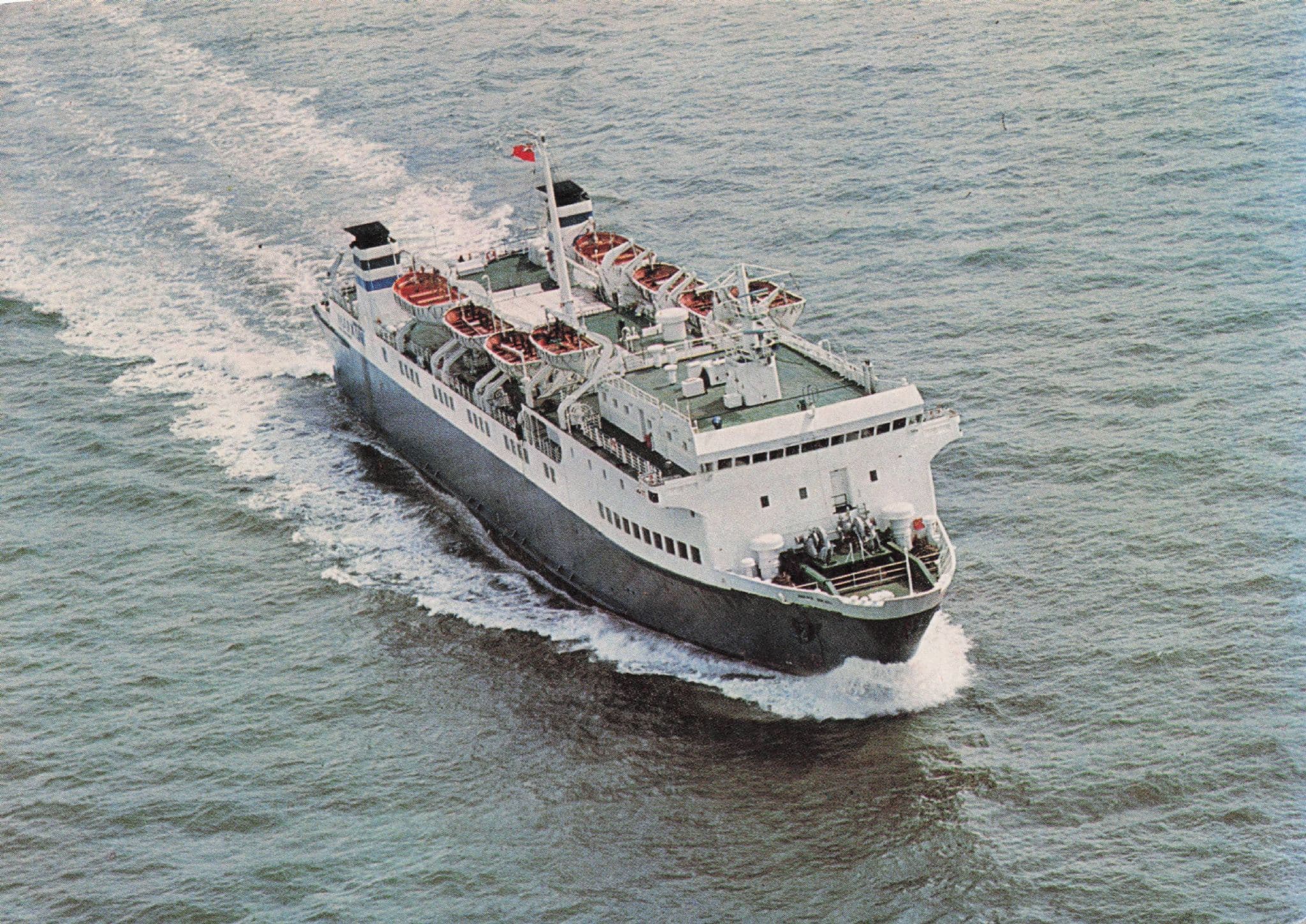 MV Manx Viking Hamburg PS Pecan Ship Posted On Board Postcard