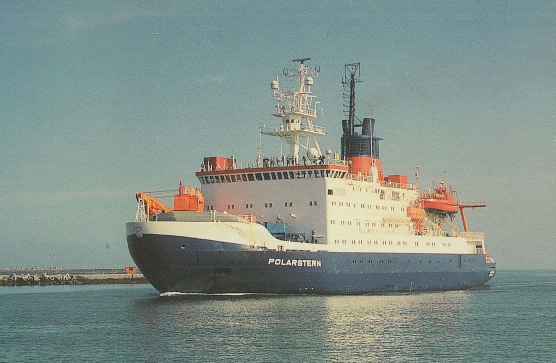 MV Polarstern German Research Supply Ship Fuji Photo Postcard