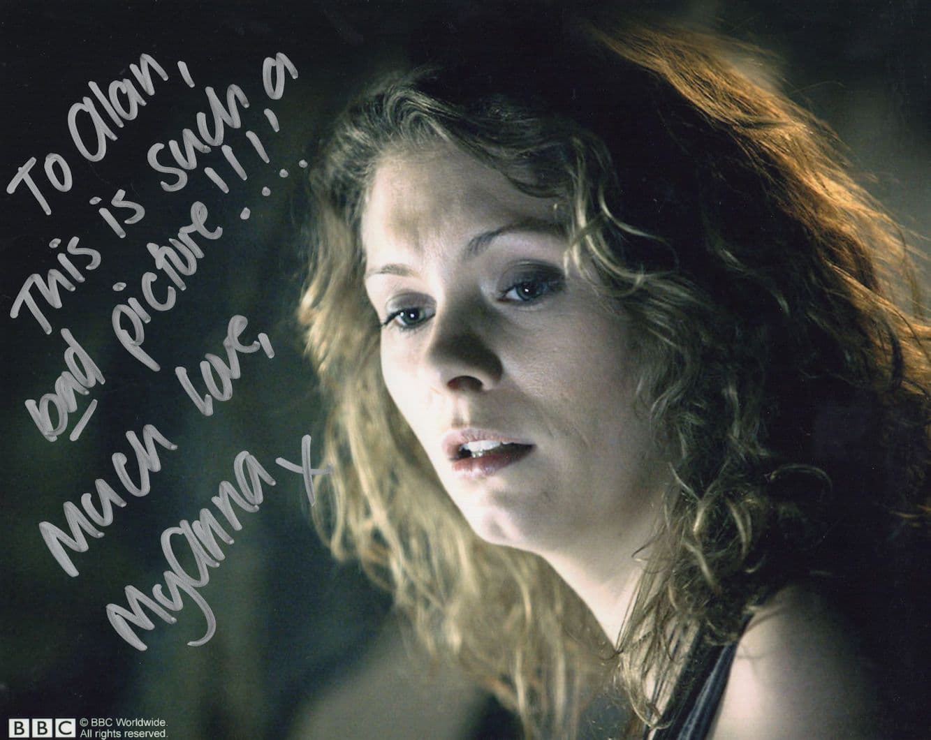 Myanna Buring Dr Who Twilight 10x8 Hand Signed Autograph & COA PHOTO