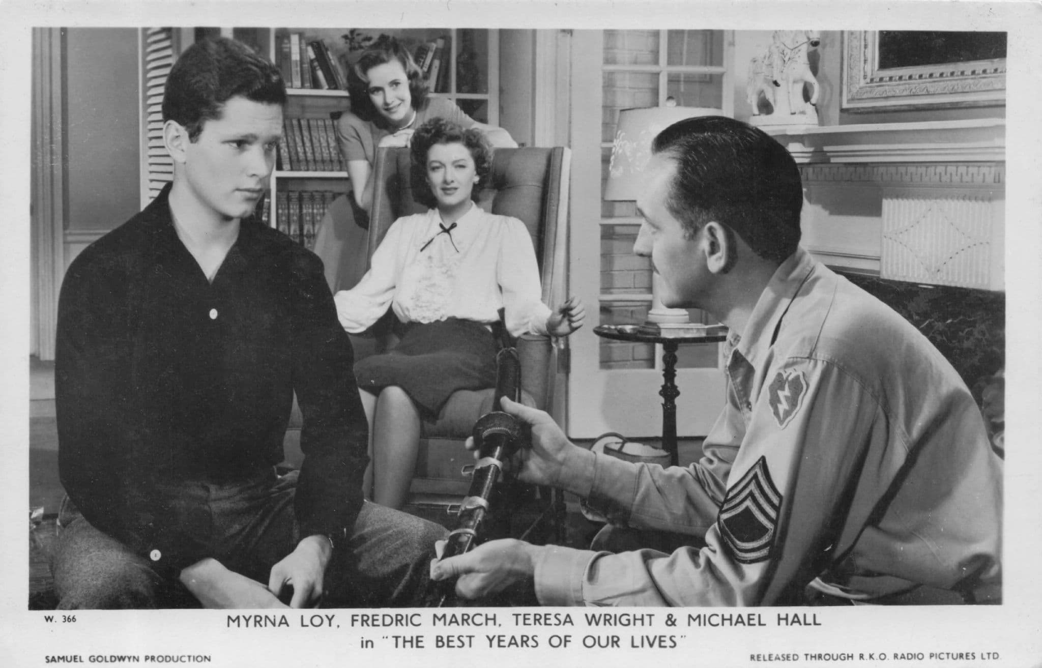 Myrna Loy Fredric March The Best Years Of Our Lives Film Postcard