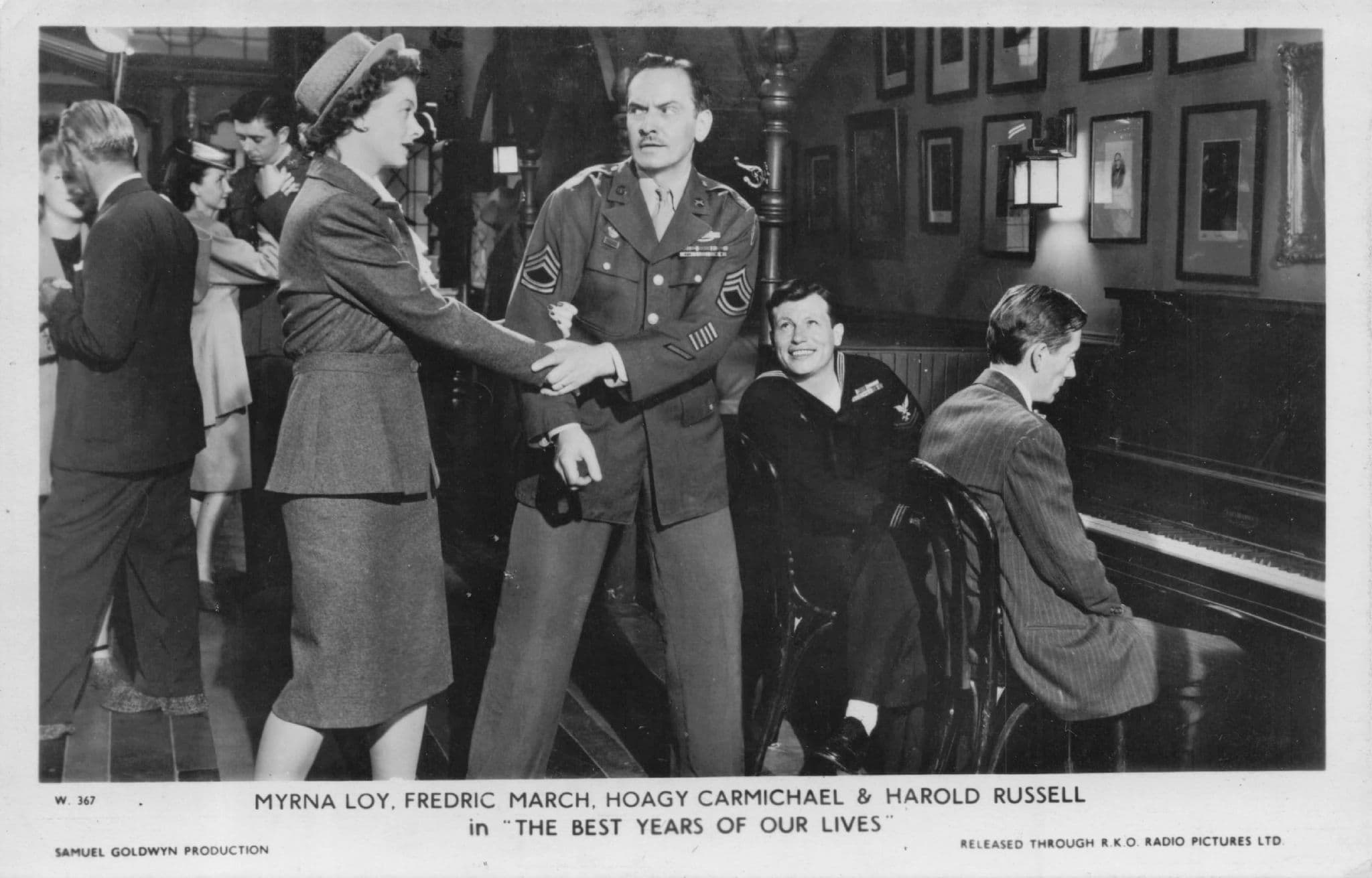 Myrna Loy Hoagy Carmichael The Best Years Of Our Lives Film Postcard