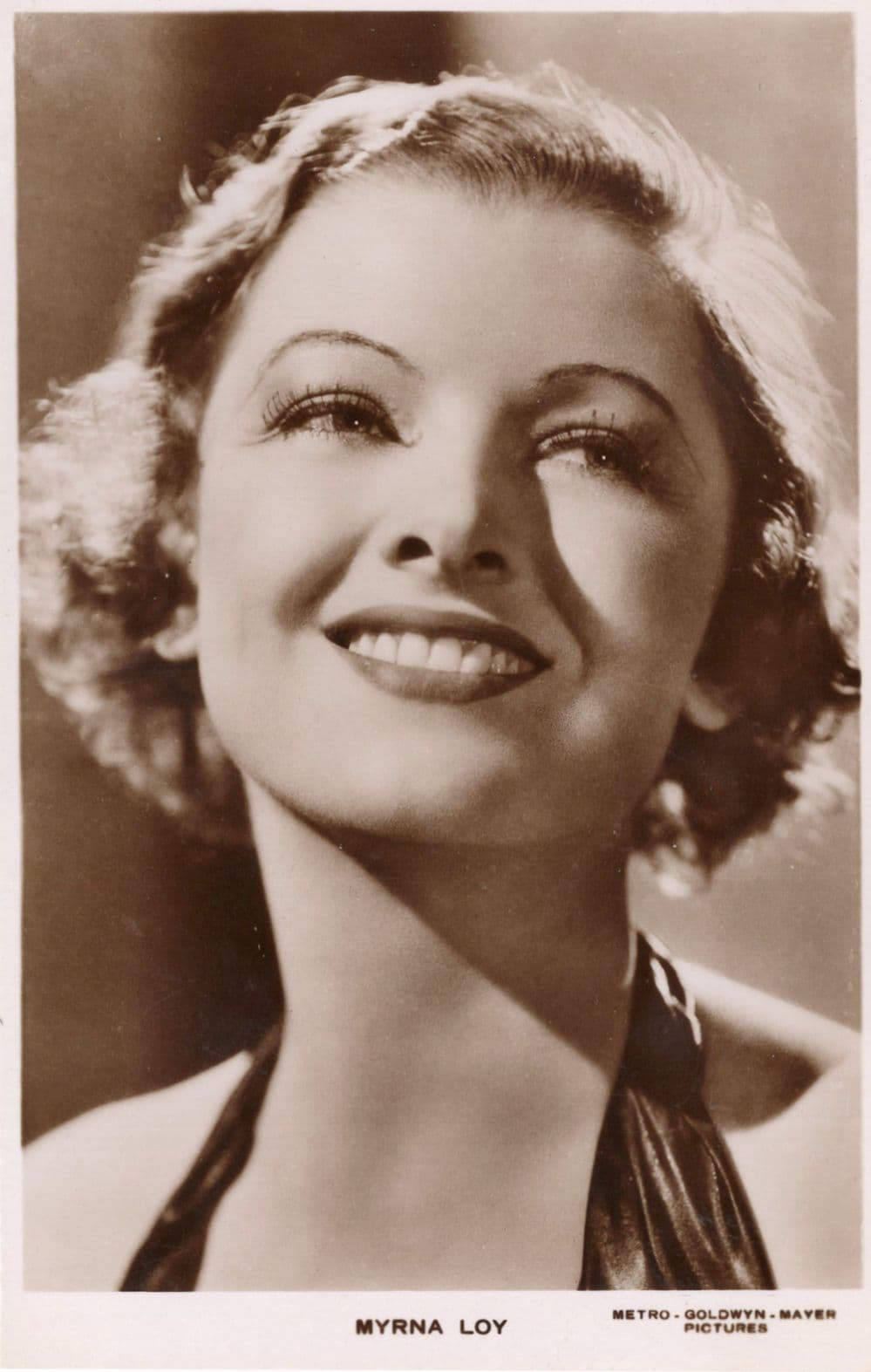 Myrna Loy MGM Film Real Photo Hollywood Postcard