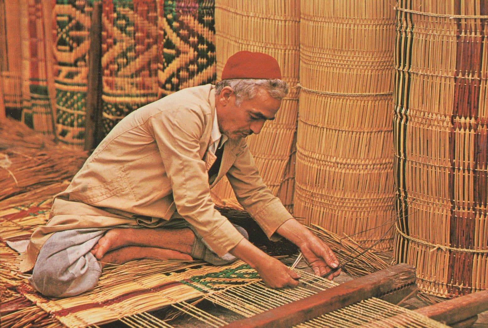 Nabeul Artisan Mattier Worker Tunisia Postcard