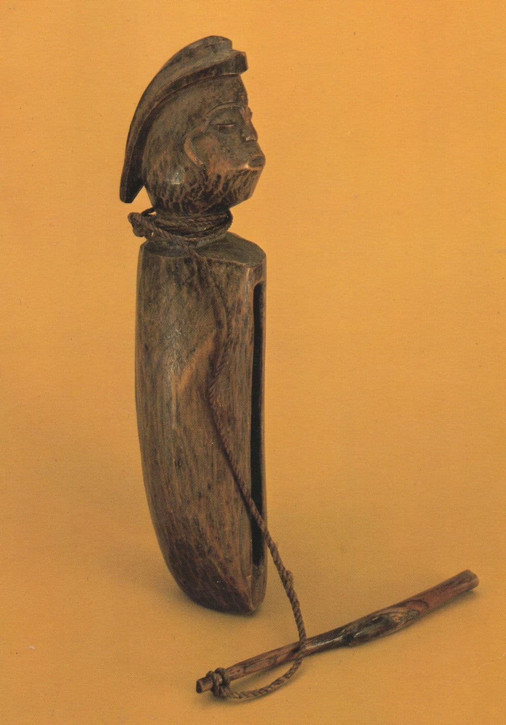 Nachrichtentrommel Congo African Primitive Art Postcard