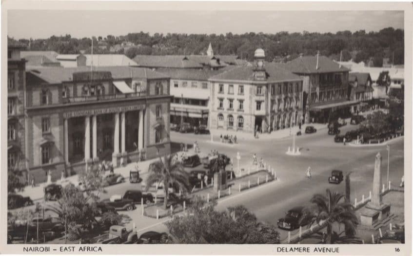 Nairobi Delamere Avenue African Real Photo Postcard