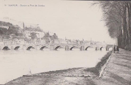 Namur Belgium Donjon Et Pont Bridge De Jambes Vintage Postcard