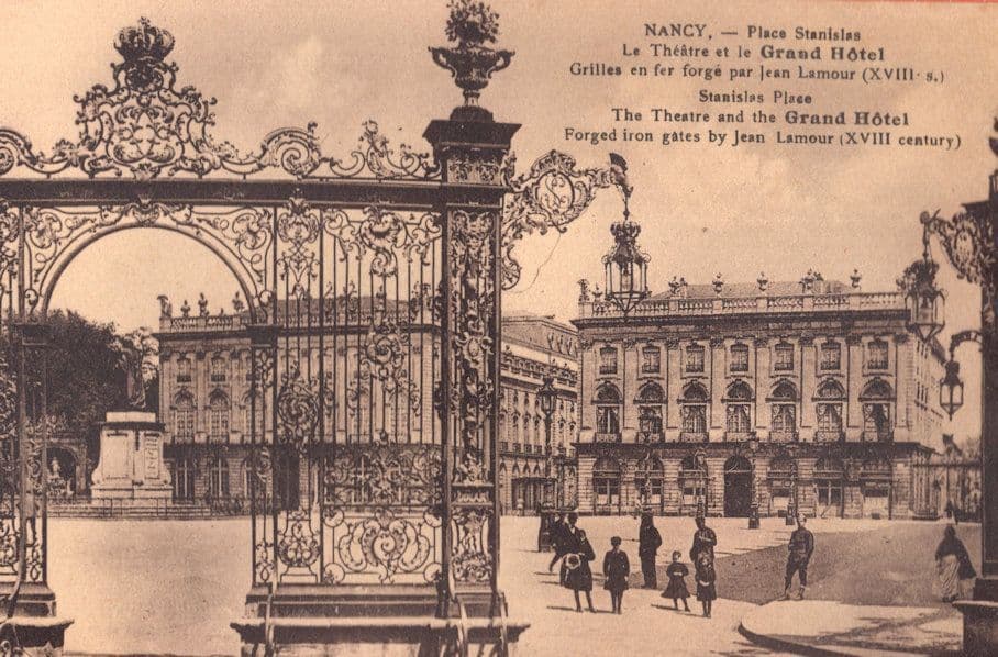Nancy French Theatre & Grand Hotel Antique Postcard
