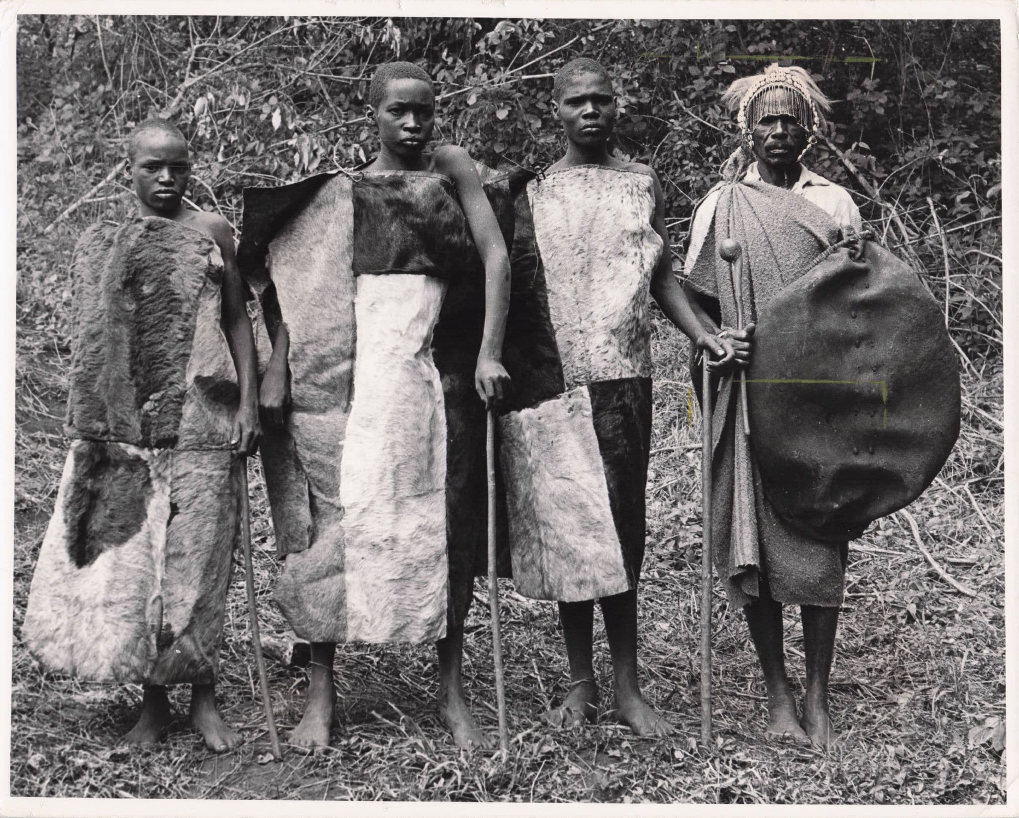 Nandi Men After Circumcision Ceremony Kenya African Old 10x8 Photo