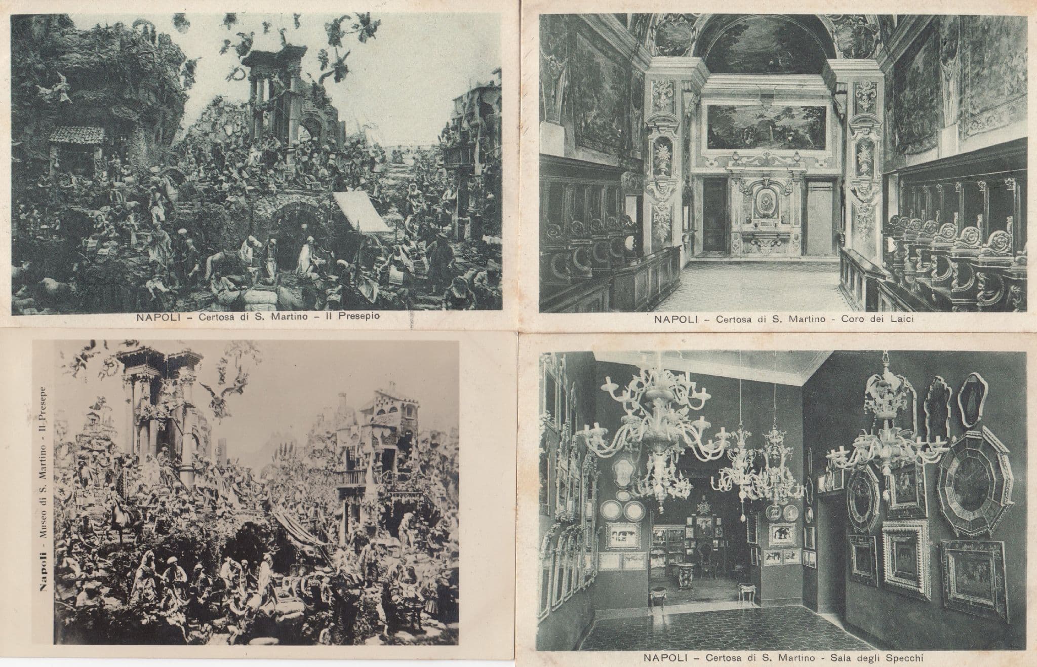 Napoli Certosa di S Martino 4x Old Italy Postcard s
