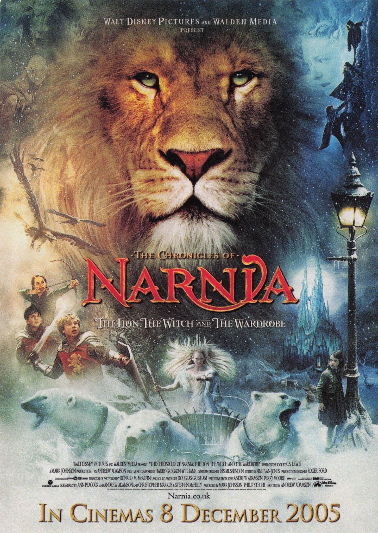 Narnia The Lion Witch & Wardrobe Film Cinema Poster Postcard