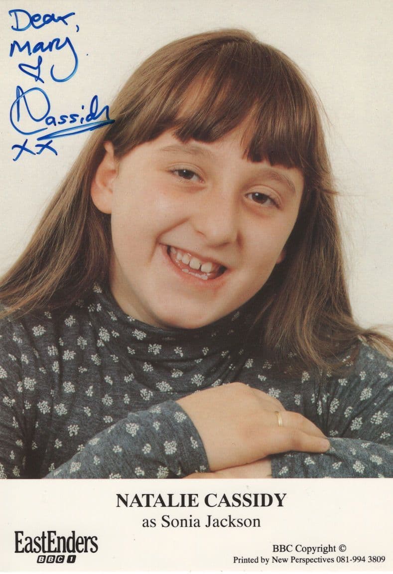 Natalie Cassidy Eastenders As Child Rare Early Hand Signed Cast Card