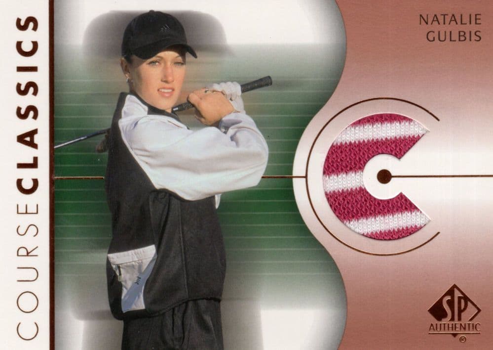 Natalie Gulbis Course Classics 2003 Authentic Worn PGA Tour Golf Shirt Card