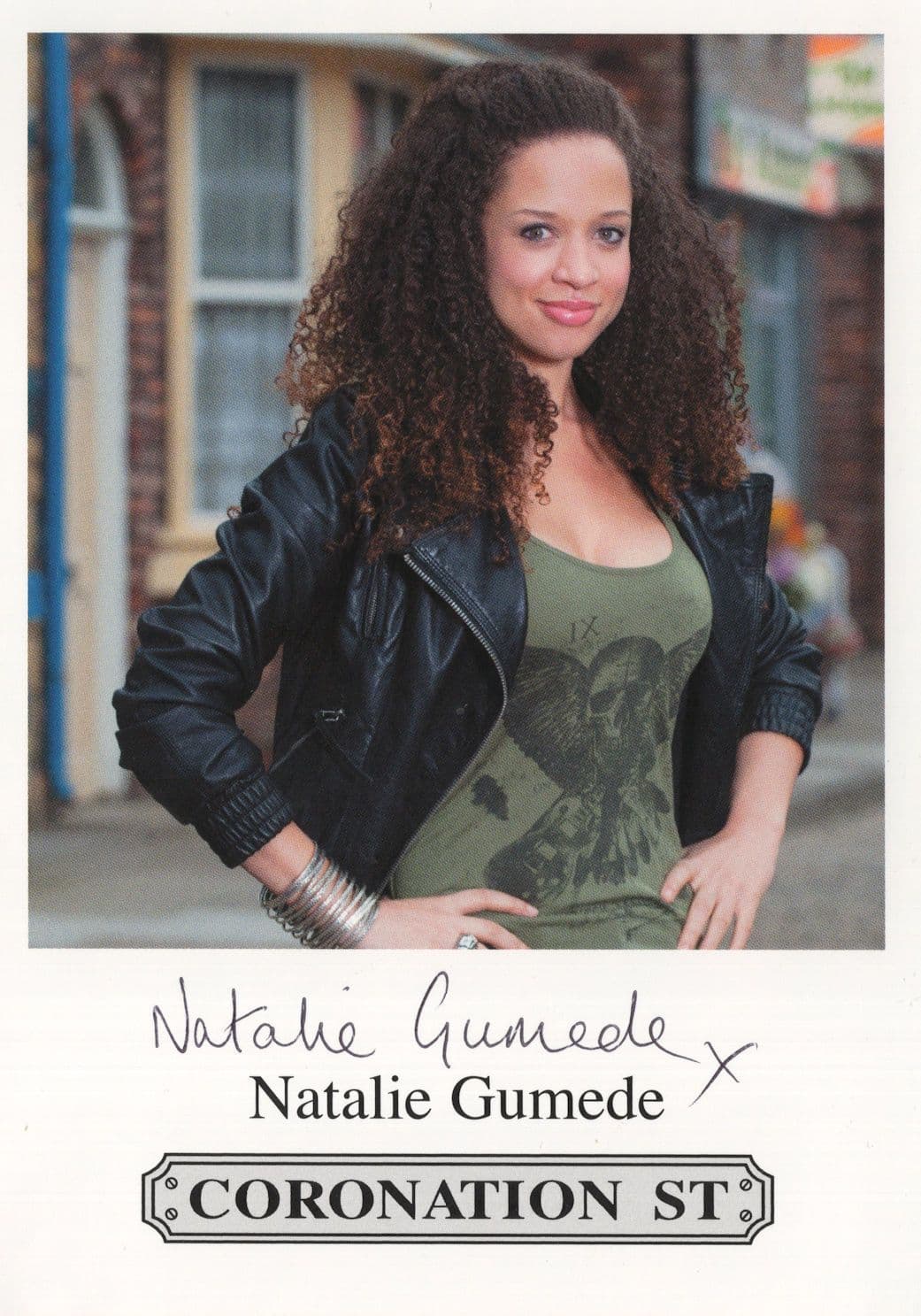 Natalie Gumede Coronation Street ITV Hand Signed Cast Card Photo